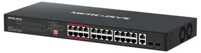 Produktbild von Mercusys MS126CP, Gigabit Ethernet (10/100/1000), Power over Ethernet (PoE), Rack-Einbau, 1U