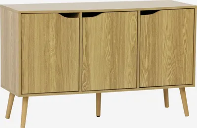 Produktbild von sweeek - Sideboard 3 Türen und 3 Einlegeböden, 120 cm - Eschenlook