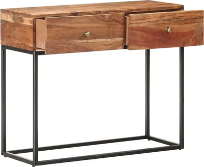 Immagine prodotto di Tavolo Consolle 90x35x75 cm in Legno Grezzo di Acacia