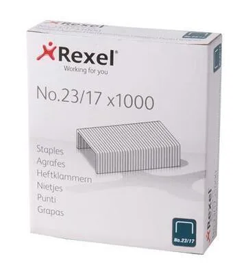Image de Agrafes REXEL n° 23/17, galvanisées, contenu : 1.000 pièces