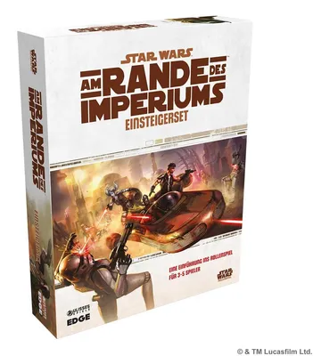 Zdjęcie produktu dla Asmodee, Star Wars: Am Rande des Imperiums – Einsteigerset, Kooperatives Rollenspiel für 3-5 Spieler ab 12 Jahren, Erzählerisches Abenteuer mit 60+ Minuten Spielzeit