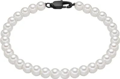 Produktbild von True Rebels Perlen-Armband Edelstahl Perle (synth.) 50060042