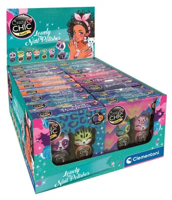 Zdjęcie produktu dla CLEMENTONI Crazy Chic 2 x lakier Lovely 3 wzory 18849