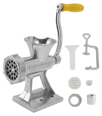 Produktbild von Manuelle Fleischmühle, Küchenmaschine aus Aluminium