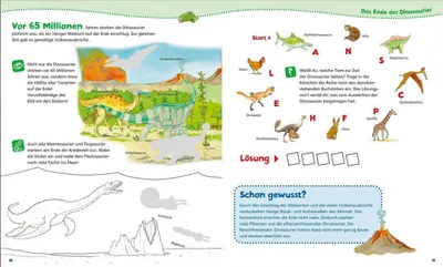 Obrázok produktu pre WAS IST WAS Junior Mitmach-Heft Dinosaurier