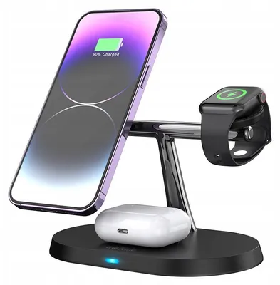 Produktbild von Maxlife 3-in-1 Induktive Ladestation 15W MagSafe Kabellos