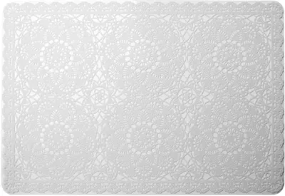 Imagen del producto de Mantel individual BISETTE, blanco, 30x44,5 cm, Mybesthome, oferta