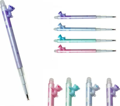 Image de Stylo automatique effaçable Pastel Bears Happy Color