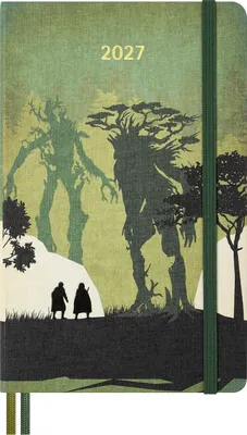 Produktbild von Moleskine 12 Monate Der Herr der Ringe Tageskalender 2027, L/A5, 1 Tag = 1 Seite, fester Einband