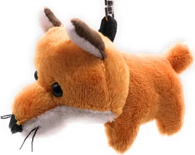 Produktbild von Onwomania Plüsch / Kuschel / Stoff Tier Schlüsselanhänger Fuchs Rotfuchs braun 11 cm
