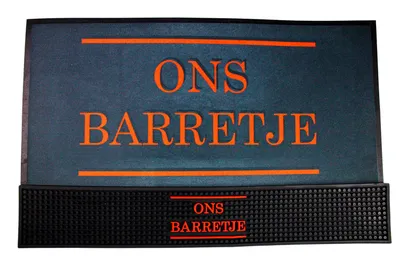Produktbild von Ons Barretje Barläufer - Barzubehör - Barmatte - Gummi Barmatte - Rutschfeste Barmatte - Abtropfmatte.