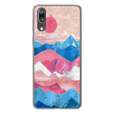 Produktbild von MuchoWow® Handyhülle Schutzhülle Hülle für Huawei P20 Stolz - Transgender - Marmor Silikon Softcase Handy Hülle - Hardcover