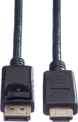Zdjęcie produktu dla VALUE Kabel DisplayPort DP - HDTV, ST/ST, czarny, 2 m