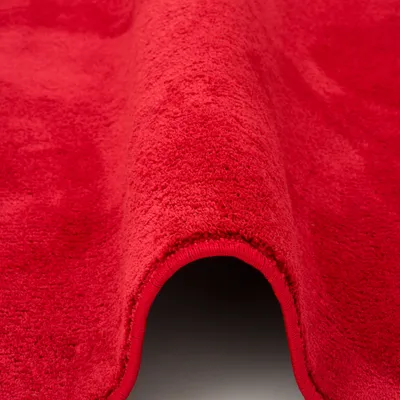 Produktbild von Luxus Super Soft Hochflor Langflor Teppich Deluxe, Größe:80x160 cm, Farbe:Rot