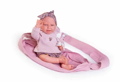 Produktbild von Antonio Juan Puppe Carla 33352 con fular portabebé - Babypuppe 42 cm