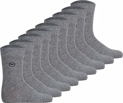 Produktbild von TOM TAILOR Uni Kinder Socken, 9er Pack - Strümpfe, Baumwolle, Logo, einfarbig Grau 27-30