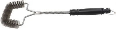 Produktbild von Grillbürste 40 cm zur Reinigung von Grillrosten, mit Edelstahlborsten und Seitenborsten