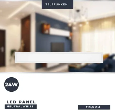 Produktbild von Telefunken Deckenlampe LED 24W Panel Eckig Weiß