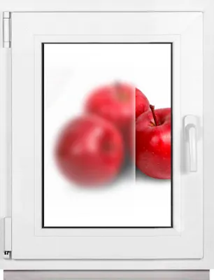 Produktbild von Framex Kellerfenster Fenster Kunststofffenster Weiß Milchglas Satinato Breite x Höhe 65 x 75 cm (650 x 750 mm) 2fach (32 mm) Dreh Kipp DIN Links (Griff Rechts)