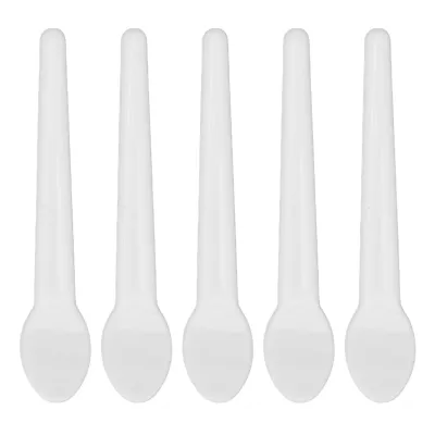 Produktbild von 50 Stück Kosmetikcremespatel, kleine löffelförmige, waschbare Spatel für Augencreme und Nagelkleber