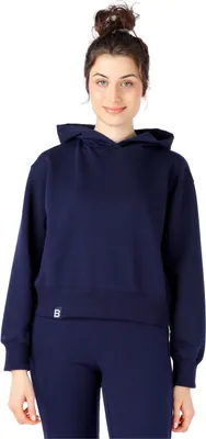 Produktbild von Bellivalini Kapuzenpullover kurz Damen Sportanzug Oberteil Jogging Pullover BLV208 (Dunkelblau, XS)