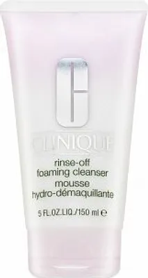 Obrázek produktu pro Clinique Rinse Off Foaming Cleanser, Gel na odstranění makeupu, Smíšená pleť, Suchá pokožka, Hydratující, 150 ml, Tuba, - Thoroughly wet hands and face. - Squeeze a pea sized dot onto palm and work into a rich lather....