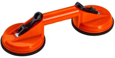 Productafbeelding van Zuigheffer - Vacuümheffer - Rood en zwart - 50 kg draagvermogen - Twee zuignappen