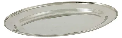 Immagine prodotto di HOME ELEMENTS Vassoio ovale in acciaio inox, 40 cm
