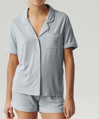 Produktbild von Damenpyjama Atlantic weich modal atemaktiv blau rosa L