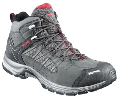 Zdjęcie produktu dla Meindl Journey MID GTX 5274-31 męskie, outdoor, antracyt/czerwony, mieszanka materiałów, - buty turystyczne outdoor męskie, szary, skóra/tekstylia (nubuk/meszek)