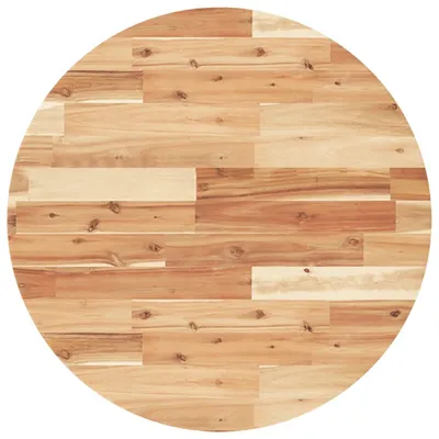 Image de vidaXL Plateau de table Rond Ø70x4 cm Bois massif Acacia