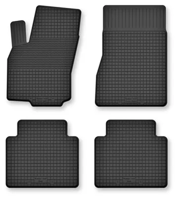 Produktbild von Gummi-Fußmatten für Renault Grand Scenic IV 2016- (Minivan) – 4-tlg, Schwarz, Semi-Universal, angepasst – Wielganizator Semi-Universal