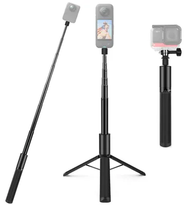 Productafbeelding van 2-in-1 onzichtbare selfiestick en statief voor actiecamera's