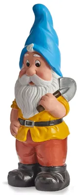 Produktbild von Ibergarden Gartenzwerg Figur - blaue Mutze - Keramik - 38 cm
