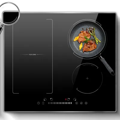Induktionskochfeld 60 cm, 4 Platten, 7200 W, Flex-Zone, Touch