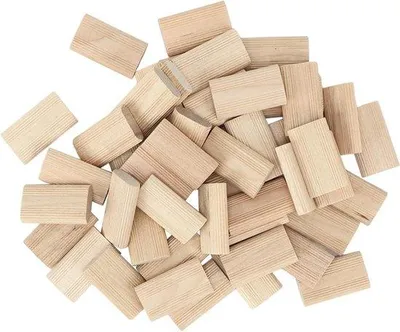 Obrázok produktu pre Drevené domino 8 x 40 mm, 50 ks – na stavanie, nábytok, umiestňovanie