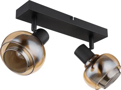 Produktbild von GLOBO 54309-2B, Schwarz, Glas, Metall, IP20, I, E14, 40 W