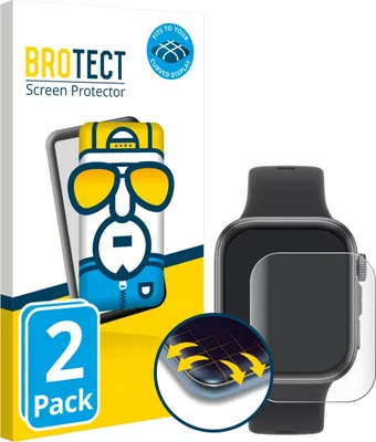 Produktbild von 2x BROTECT Fullscreen Schutzfolie für Huawei Watch Fit 4 Displayschutz Folie Fullcover Klar Transparent