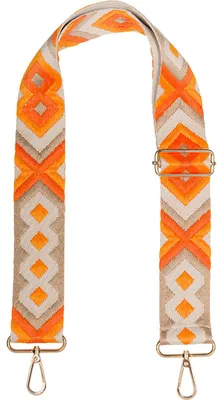 Produktbild von styleBREAKER Taschen Schulterriemen verstellbar mit buntem Ethno Muster, Wechsel Taschengurt, Karabiner, Handyband 02013024