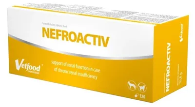 Immagine prodotto di VetFood NefroActiv supporta la funzionalità renale per cani e gatti 120 capsule