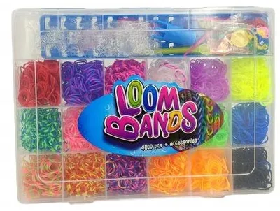 Produktbild von Loom Bands Gummis für Armbänder 4800 Teile Bastelset