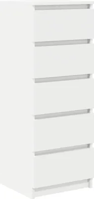 Obrázek produktu pro vidaXL Příborník se zásuvkami Bílý 37,5x35x99 cm Materiál na bázi dřeva