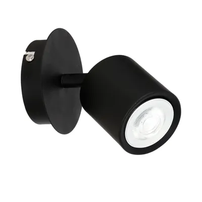 Zdjęcie produktu dla Spot reflektor natynkowy Demia czarny mat 1xGU10x8W metal wym:15x14x10cm IP20 Luminex