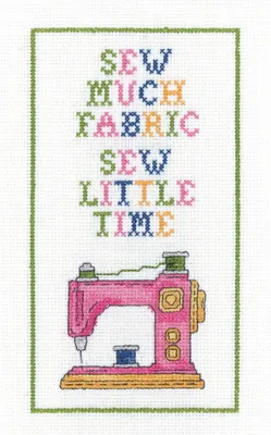 Obrázek produktu pro Sada pro vyšívání křížkovým stehem Heritage Aida „Sew much fabric“, KSSF1644-A, 11 x 20,5 cm