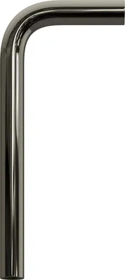 Image de Creative-Cables Rallonge coudée – (Noir perle, longueur 14 cm, largeur 6,5 cm) – En métal – Avec filetage M10x1