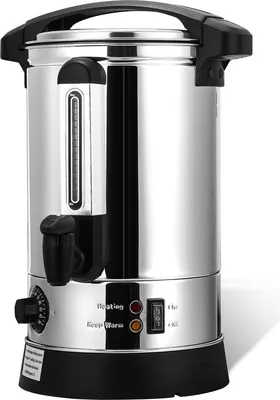 Immagine prodotto di Bollitore per vin brulé Clanmacy 1500 W, distributore di bevande calde, bollitore automatico, 8 litri, con vassoio raccogli gocce, rubinetto di uscita, termostato e protezione contro il surriscaldamento, impostazione della temperatura da 30 a 110°C