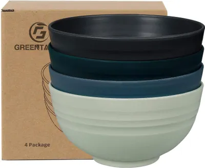 Produktbild von Greentainer Müslischalen 4er Set 710ml - Bruchsicher & Mikrowellenfest