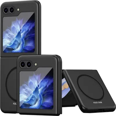 Obrázek produktu pro Magnetické pouzdro na Samsung Galaxy Z Flip 6 / Z Flip 7 FE kompatibilní s MagSafe, tenké matné tvrdé PC pouzdro černé