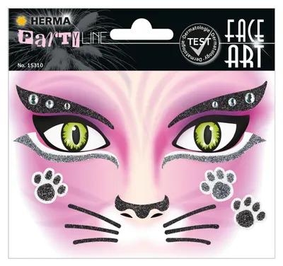 Immagine prodotto di Herma FASHIONLine Face Art Adesivo Gatto rosa