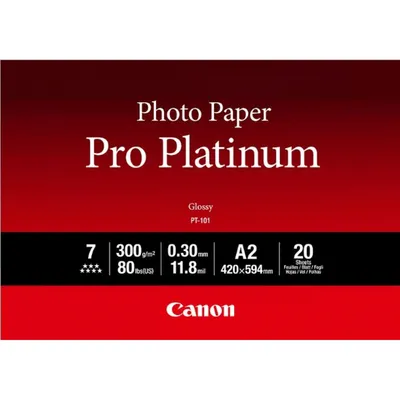 Obrázek produktu pro Canon 2768B067, Vysoký lesk, 300 g/m², A2, Bílá, 20 listy